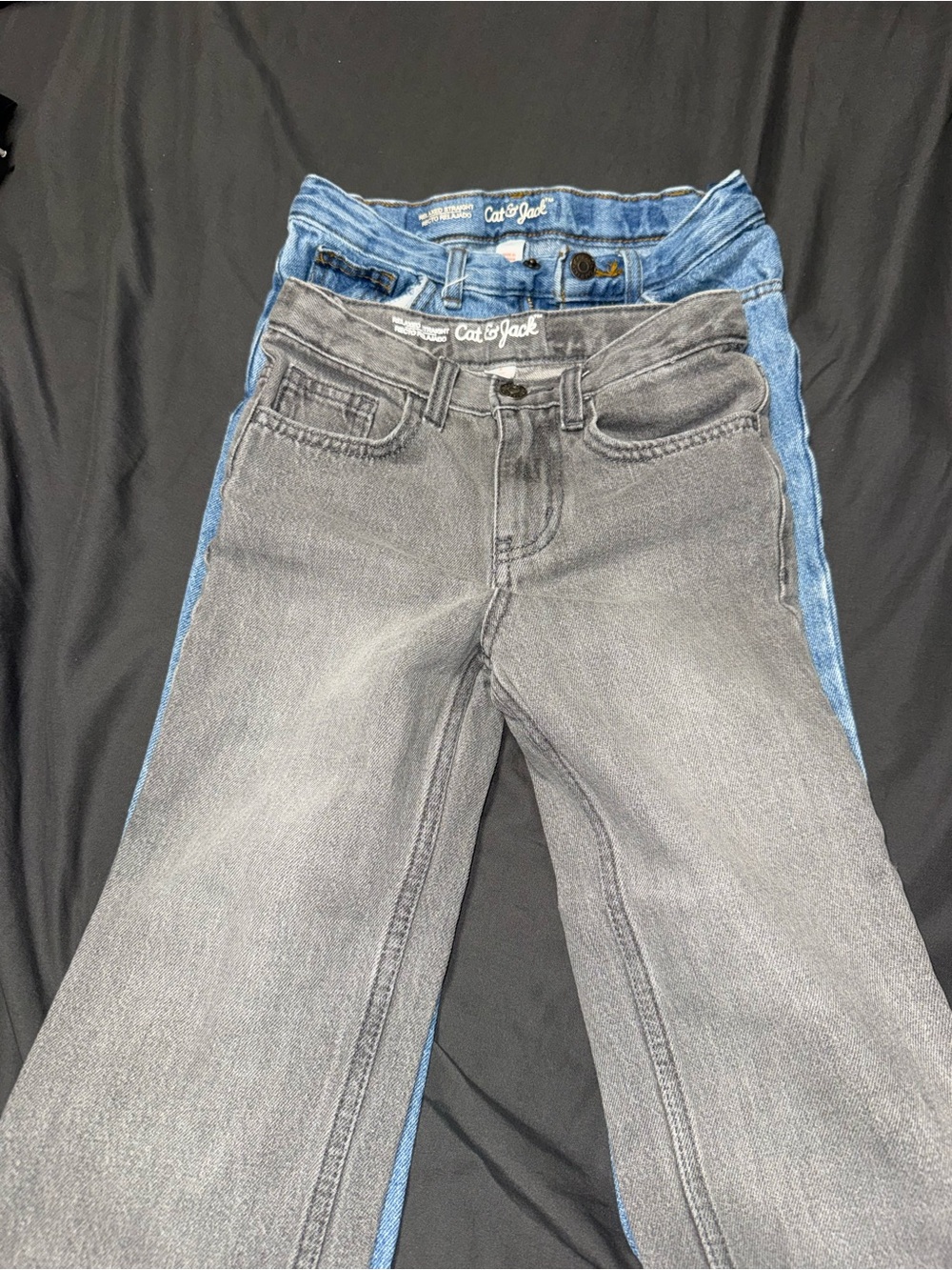 Cat & Jack Boys Gray Bootcut Jeans